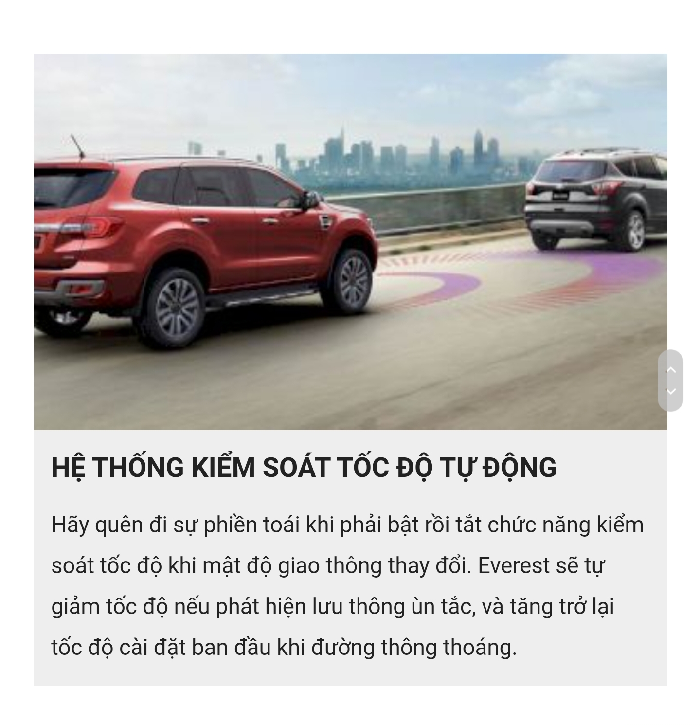 Hệ thống kiểm soát tốc độ tự động-ford